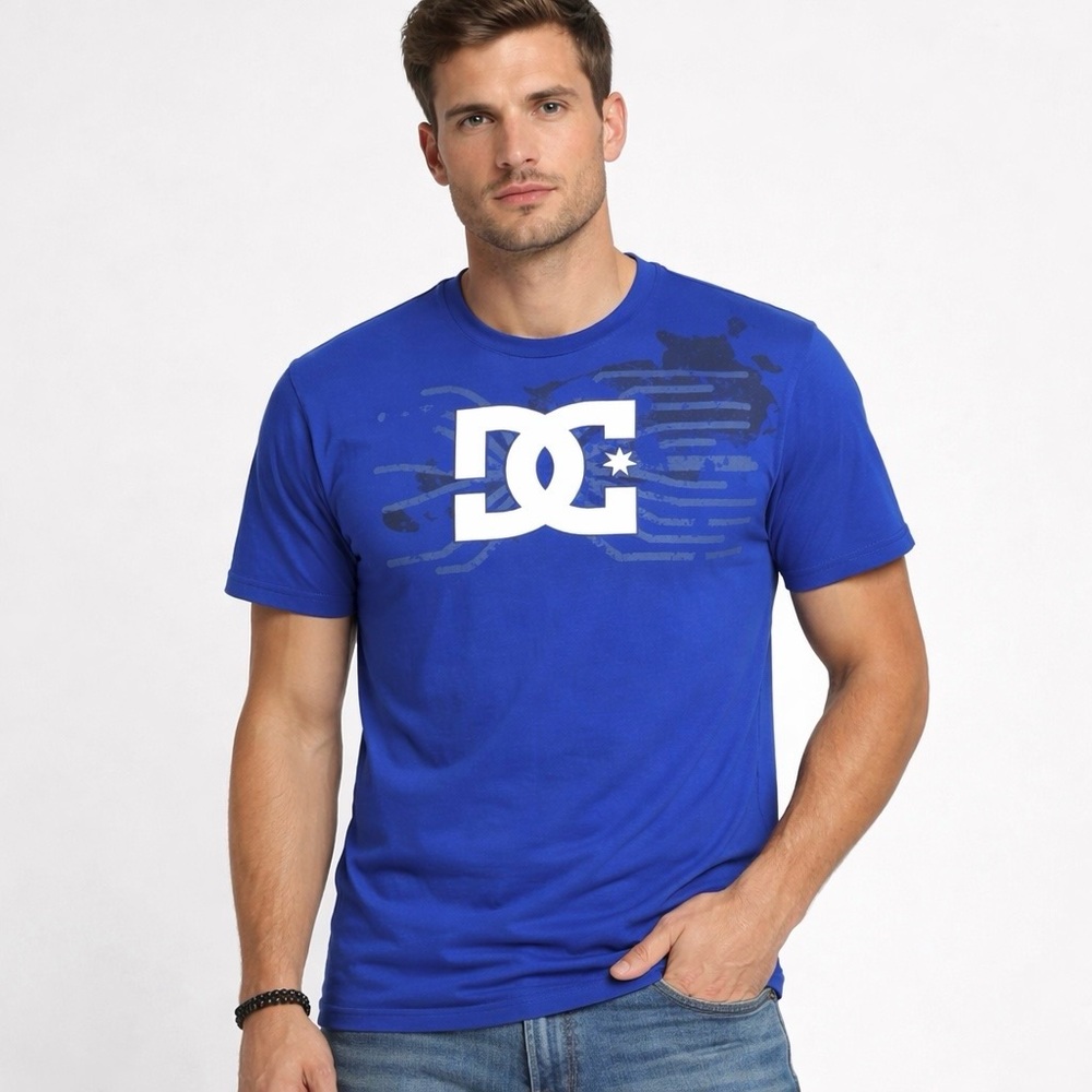 Y2K Vintage DC men’s Medium top Sz M Blue 100% cotton